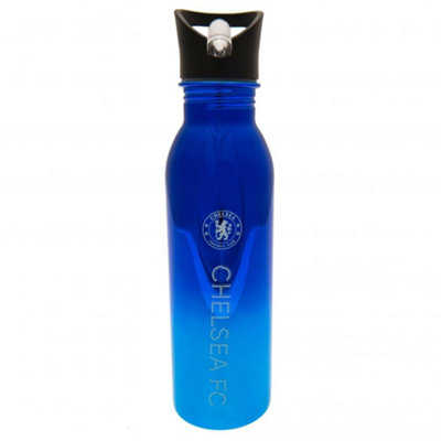 Chelsea FC Metallic Sports Bottle Blue (One Size)