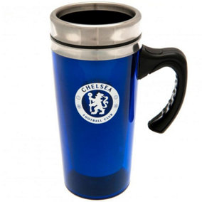 Chelsea FC Official Aluminium Travel Mug Blue (One Size)