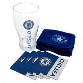 Chelsea FC Official Mini Bar Set Blue/White (One Size)