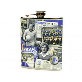 Chelsea FC Retro Hip Flask Blue/White (One Size)