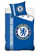 Chelsea FC Single Cotton Duvet Cover and Pillowcase Set - European Size