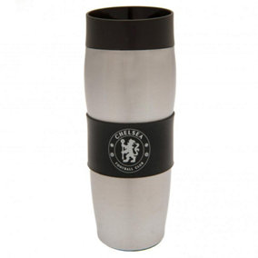 Chelsea FC Travel Mug Black/White (One Size)