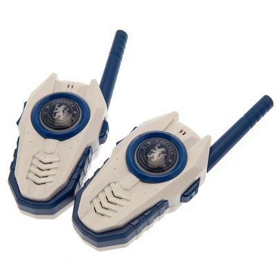 Chelsea FC Walkie Talkie Set (Pack of 2) White/Blue (One Size)