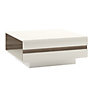 Chelsea Large Designer Coffee Table in White with Oak Trim