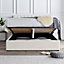 Chelsea Ottoman Cream Boucle - King Bed Frame Only