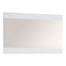 Chelsea Wall Mirror 109.5 cm wide in White with Oak Trim