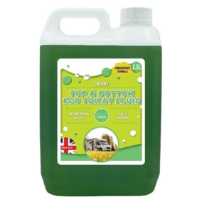 Chemical Toilet Fluid Top & Bottom Cleaner Eco Friendly Caravans Motorhomes 2.5L