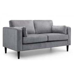 Chenille Fabric Sofa - 2 Seater - Grey