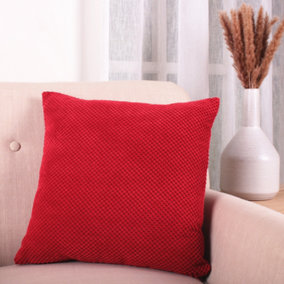 Chenille Spot Waffle Textured Filled Cushion