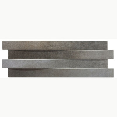 Cherok Feature Wall Porcelain Tile 17 x 52cm / Grey