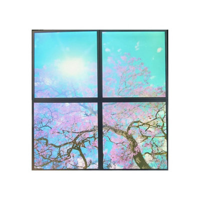Cherry Blossom Sky Ceiling Light Box 4 Pack SKY Panel 60x60cms LED Light Cool Ultra Thin Panel  (2D, 40W, 6500K)