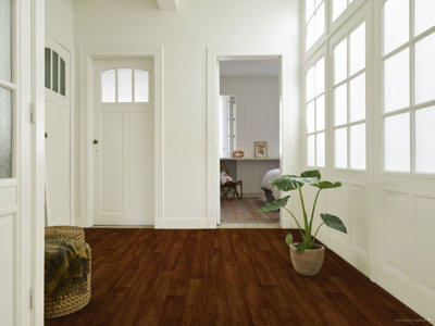 Cherry Oak Effect Vinyl Flooring 4m x 2m (8m2)