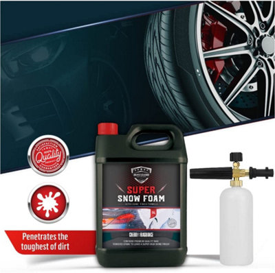 Cherry Snow Foam & Snow Cannon Car Shampoo PH Neutral Wash Detailing Valeting Kit For Car Van Caravan 5L Super Thick Pre Wash