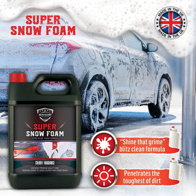Cherry Snow Foam & Snow Cannon Car Shampoo PH Neutral Wash Detailing Valeting Kit For Car Van Caravan 5L Super Thick Pre Wash - 8