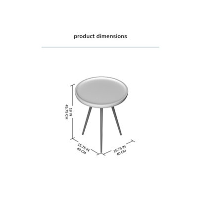 Chervey Walnut Solid Wood Side Table Living Room Bedside Small Side