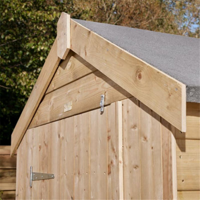 Cheshire 4 x 4 Shiplap Apex Shed Single Door