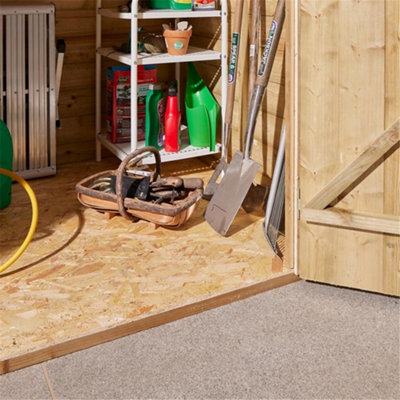 Cheshire 8 x 6 Shiplap Apex Shed Double Door with One Window