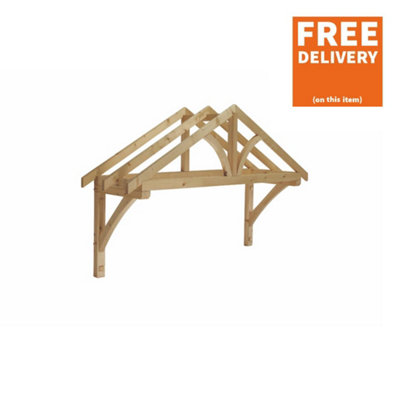 Cheshire Mouldings Pine Apex Porch Canopy 1960mm