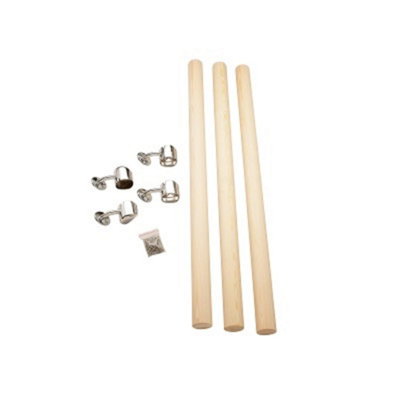 Cheshire Mouldings Rail in a Box Pine/Chrome Complete Set (L) 3.6m