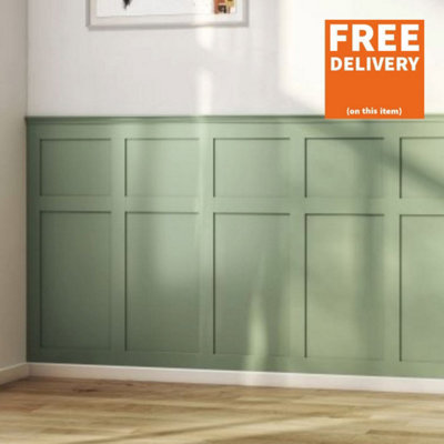 Cheshire Mouldings WPKT6 Shaker Wall Panelling Kit (H) 2400mm (W) 63mm ...