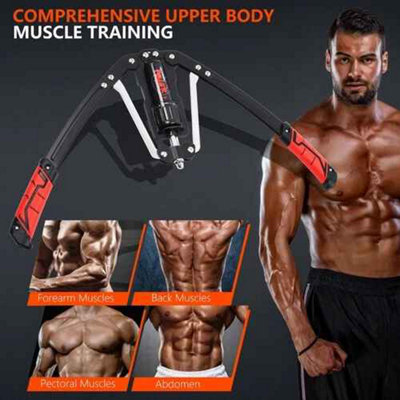 Chest Expander Bar Adjustable resistance tool for arm and upper body ...