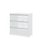 Chest Of Drawers Cabinet Cupboard Bedroom  - White Gloss 3 Drawers