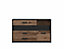 Chest of Drawers Sideboard Dresser Dark Oak Black Storage Cabinet Large Luxury Bedroom Unit Kassel