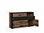 Chest of Drawers Sideboard Dresser Dark Oak Black Storage Cabinet Large Luxury Bedroom Unit Kassel