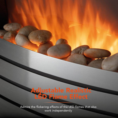 Chester 2KW Fireplace Suite - 2 heat settings & adjustable thermostat - 4