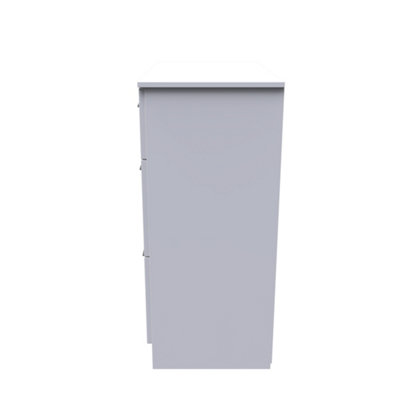 Chester 3 Drawer Deep Chest in White (Ready Assembled)