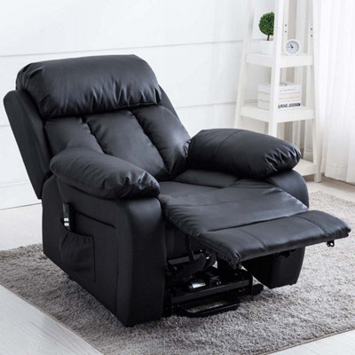 Chester Dual Motor Electric Rise Recliner Bonded Leather Armchair ...