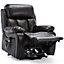 CHESTER DUAL MOTOR ELECTRIC RISE RECLINER BONDED LEATHER ARMCHAIR ELECTRIC LIFT RISER CHAIR (Brown)