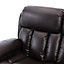 CHESTER ELECTRIC HIGH BACK LUXURY BOND GRADE LEATHER RECLINER 2 SEATER SOFA (Brown)