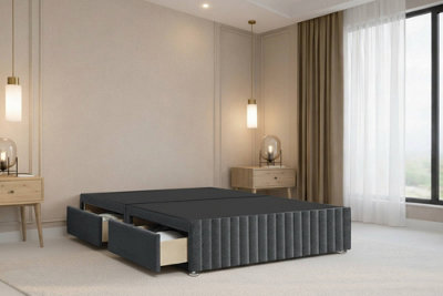Chester & Oakley Ravello Steel Plush Divan Bed Base 2 Drawers Right ...