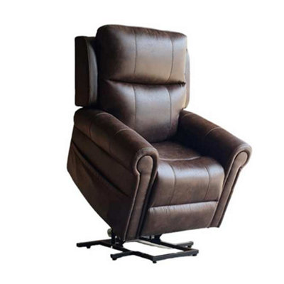 Chester Rise and Recline Armchair Electric Dual Motor Brown