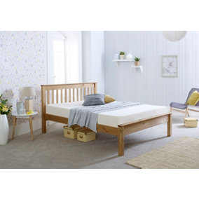 Chester Solo Pine Wooden Bed Frame 3' Small - Waxed