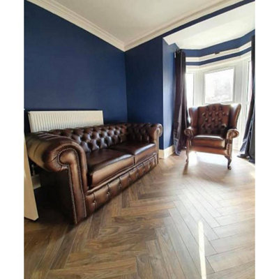 Chesterfield 3 Seater Antique Tan Real Leather Sofa Bespoke In Classic ...