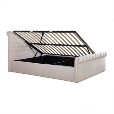 Off white deals king bed frame