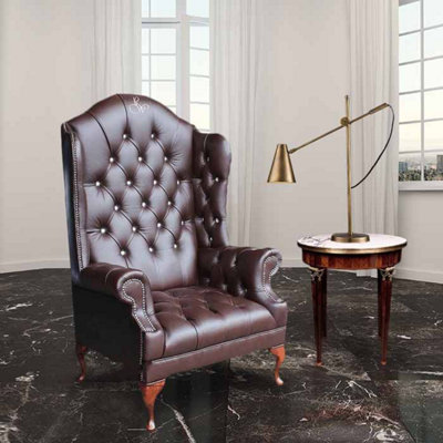 Chesterfield Scarface Chair CRYSTALLIZED High Back Wing Chair Antique ...