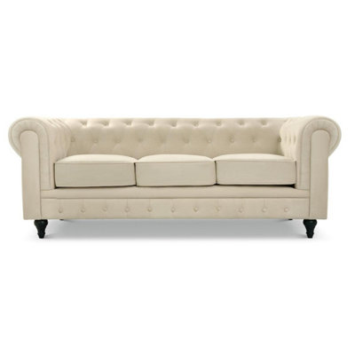 Chesterfield Velvet Button-Tufted 2 & 3 Seater Sofa Set