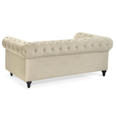Chesterfield Velvet Button-Tufted 2 & 3 Seater Sofa Set