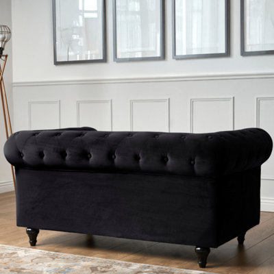 Chesterfield Velvet Button-Tufted 2 & 3 Seater Sofa Set