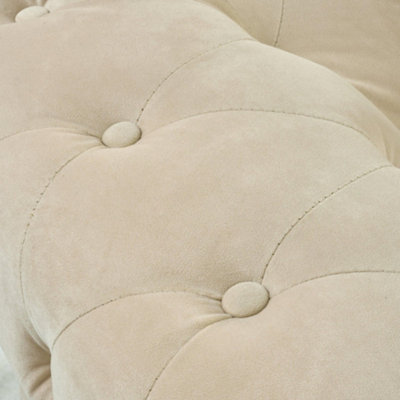 Chesterfield Velvet Upholstery Button-Tufted 2-Seater Sofa