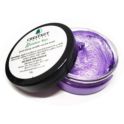 CHESTNUT PRODUCTS 32206 Rainbow Wood Finishing Wax 50g Lilac