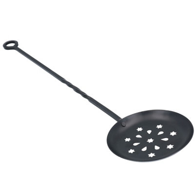 Chestnut Roaster Loop Twisted Fire Wood Burner Steel Metal 600mm Roasting DIY at B&Q