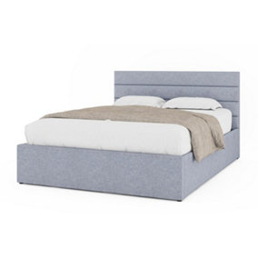 Chettle Grey Fabric  Ottoman Bed Double Size Frame 4ft6