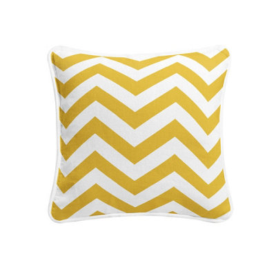 Chevron Cushion Covers 100 Cotton Geometric Desin Zigzag Style Cushion Cases in 18X18 Pack of 2 DIY at B Q