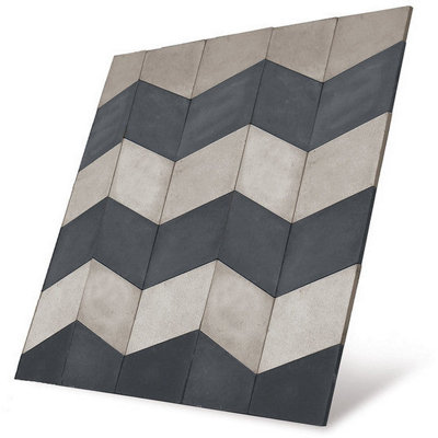 Chevron Paving Patio Kit 'The Tytherington' Portland Grey (2.46m x2.25m) - 3
