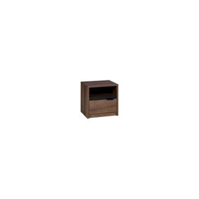 Chic Denver Cabinet - Compact Rustic Style with Drawer in Oak Monastery - W470mm x H460mm x D400mm