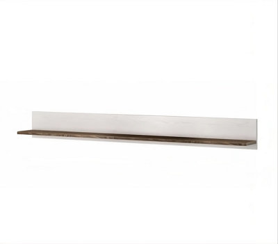 Chic Larona 02 Wall Shelf 1850mm in Oak Sibiu Larche & Sonoma Truffle - Rustic Charm and Functionality H200mm D210mm